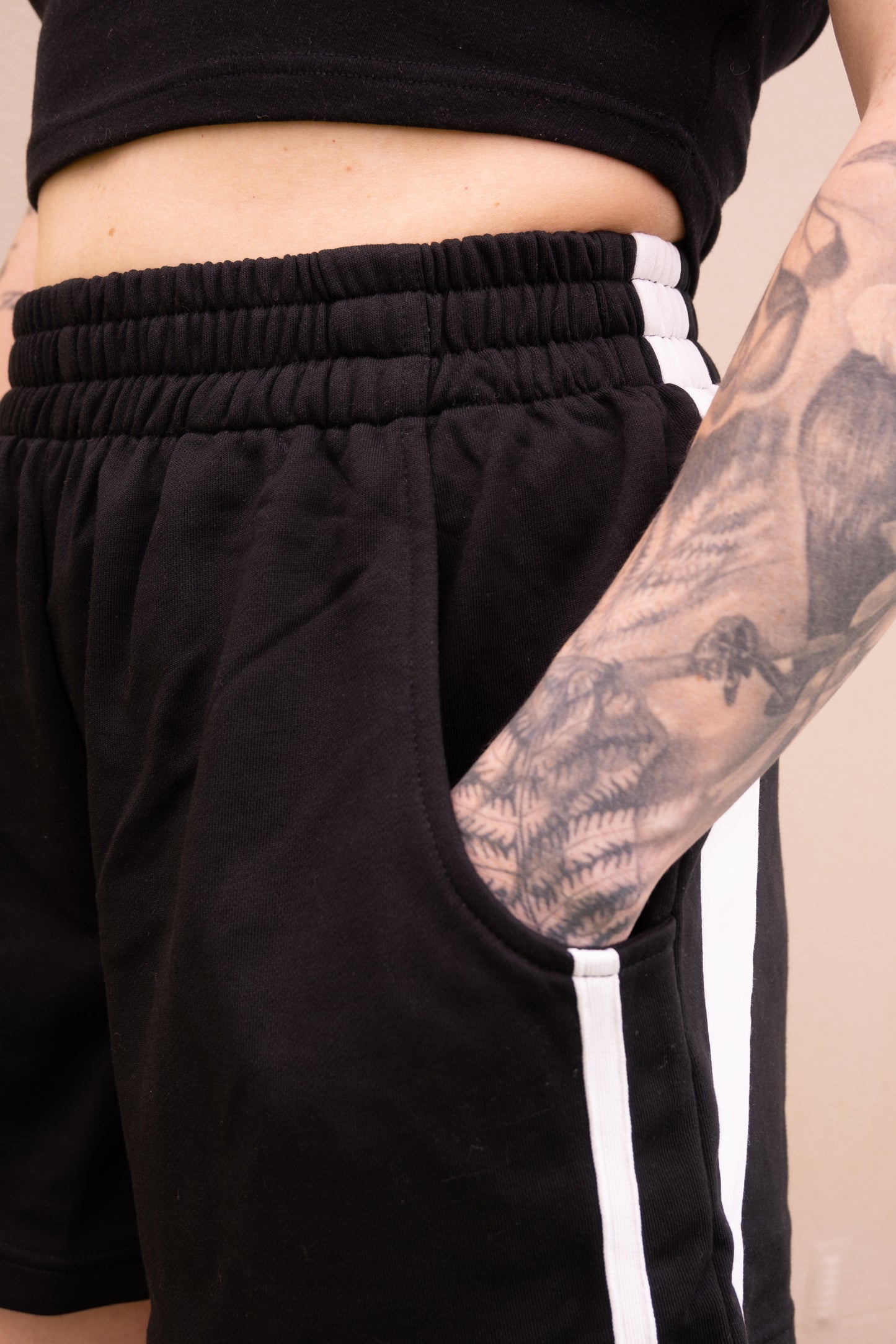 Brooke Striped Track Shorts