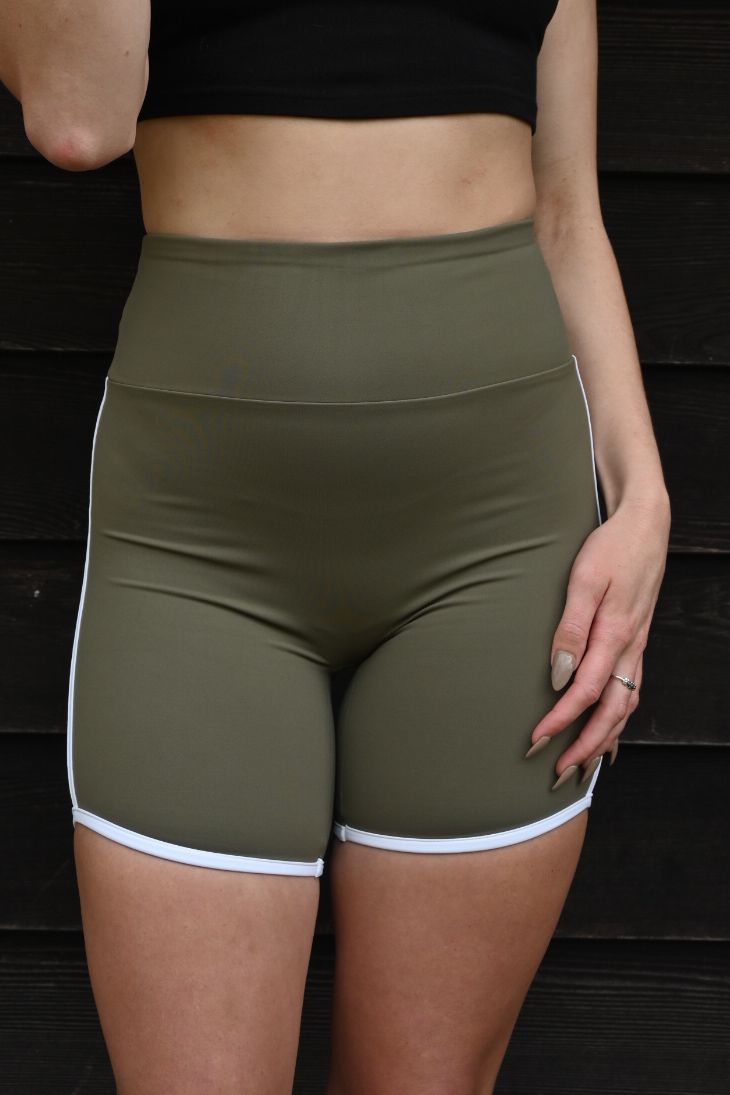 Striped Bike Short